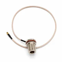 Pigtail MMCX a N hembra MikroTik ACMMCX, color rosado
