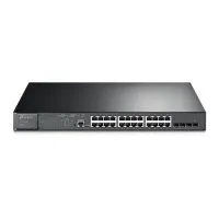 TP-Link TL-SG3428MP switch conmutador rackeable de formato completo de 19" con 24 puertos gigabit PoE+, 4p SFP y con una capacidad máxima de 56Gbps. Gestionable L2+.