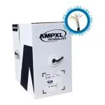 Delta AMPXL AAM-FTP6-E Rollo de Cable FTP DE 305 metros con blindaje de papel aluminio alrededor de los 4 pares trenzados de 50% de cobre con línea de tierra para descarga y protección ESD/EMD. Ideal para largos tendidos de PoE en WISP.
