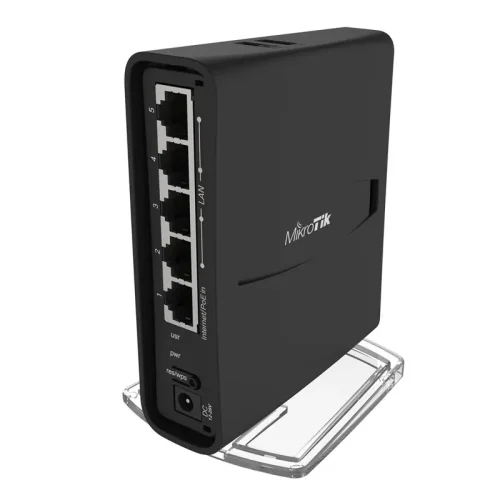 Access Point MikroTik hAP ac² Banda Dual 5 puertos Gigabit, color negro