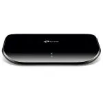 Switch de TP-Link TL-SG1005D 5 Puertos Gigabit con carcasa plástica. Uso en interiores. color negro. vista frontal