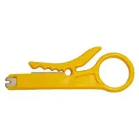 HERR-PELACABLE Práctica Herramienta para cables UTP y FTP Robusta y liviana. Color amarillo.