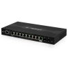 EdgeRouter Ubiquiti ER-12 de 10p Giga + 2p SFP Quad Core, color negro