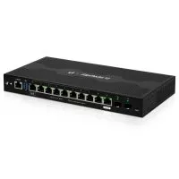Ubiquiti ER-12 poderoso enrutador de 10 puertos Gigabit mas dos SFP con tecnología EdgeMAX. Desktop. 