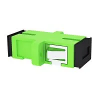 adaptador SC/UPC de FAB-AD-SC-SX FIBRAMERICA es para GPON en infraestructura FTTH . Presentación individual en una fundita de una unidad. color verde