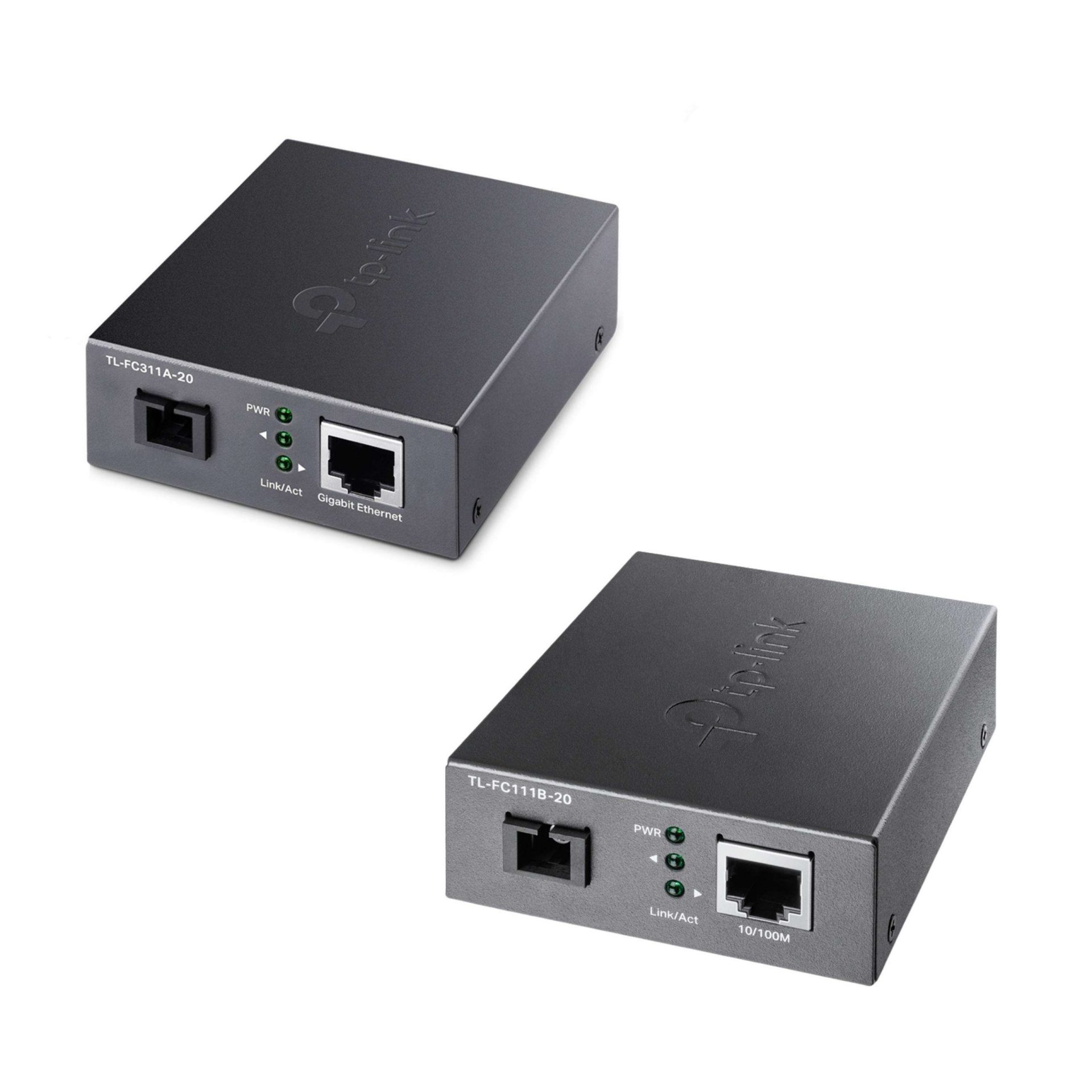 FC-PAR incluye TL-FC311A-20 y TL-FC311B-20 transceivers WDM de F.O. a LAN gigabit 10/100/1000 Mbps usa un solo hilo, conector SC con carcasa metálica. Uso en interiores.