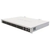 Mikrotik CRS354-48G-4S+2Q+RM Cloud Router Switch 48 Puertos Gigabit con cuatro puertos SFP+ 10Gbps y dos QSFP+ de 40G, administrable. Para uso en interiores rackeable de 1ur 19".