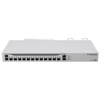 Cloud Core Router MikroTik CCR2004-1G-12S+2XS, color blanco.