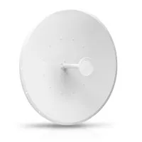 Parabólica de Ubiquiti AF-5G34-S45 Parabólicas airFiberX Dish 34dBi 5GHz PtP Bridge 4.9GHz a 5.8Ghz. Incluye dos cables pigtails. Uso outdoor no incluye radio. Precio por unidad. color blanco vista lateral