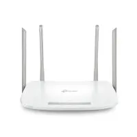 Router de TP-Link EC220-G5 Dual Band AC 1200Mbps con cuatro Antenas de 5dBi 2.4GHz y 5GHz simultáneo y 4 puertos gigabit, diseñado para interiores. Con gestión local y gestión remota TR-069, TR-098, TR-111. Color blanco 4 antenas