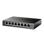 TP-LINK TL-SG108PE Switch Easy Smart de 8 puertos Gigabit con 4 puertos con salida PoE+ 802.3af/at para escritorio. Carcaza metálica.
