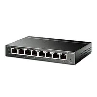 TP-LINK TL-SG108PE Switch Easy Smart de 8 puertos Gigabit con 4 puertos con salida PoE+ 802.3af/at para escritorio. Carcaza metálica.