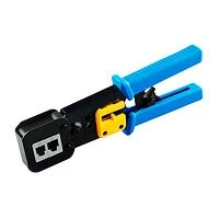 SHP-RJ45-02 Solsop pinza ponchadora de precisión para conectores RJ45 y RJ11 en cable de red UTP. Robusta y Práctica con sistema de precisión por pasos que reduce la tasa de conectores dañados.