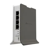 Router LTE Inalambrico MikroTik L41G-2AXD&FG621-EA  hAP ax lite LTE6 con 4 puertos Gigabit 2,4GHz sistema operativo RouterOS v7 y Licencia Nivel 4 color plomo con blanco