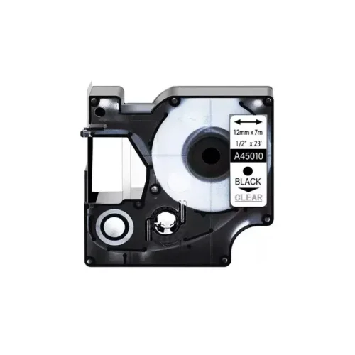 DYMO-D2-03 Etiquetas Estandar DYMO DYMO-D2 de 12mm x 7m Transparentes color transparente