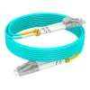 Patchcord LC-UPC Fibramerica FAB-PAT-LCPC-LCPC-OM3DX5 color celeste