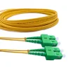 SCASCASMDX5M-01 PatchCord Fibra Óptica SCASCASMDX5M SC/APC-SC/APC 5m color verde y amarillo