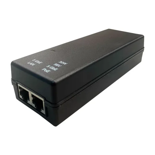 N000000L034B-01 Inyector PoE Cambium Networks N000000L034B de 56V 30W con Puerto de 5 Gigabits color negro